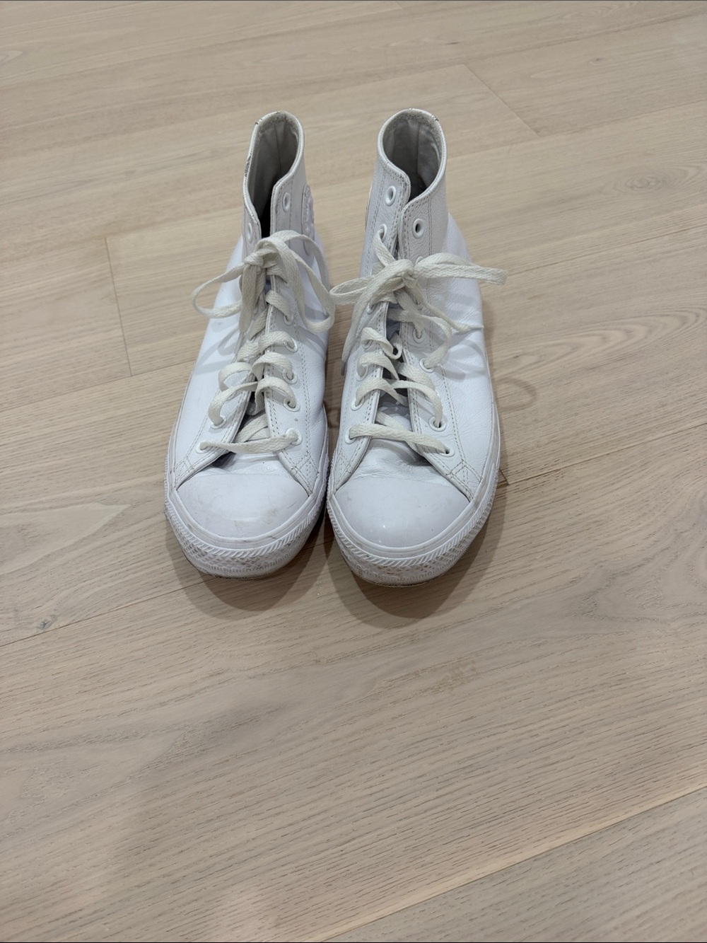 Converse White High-Top Sneakers